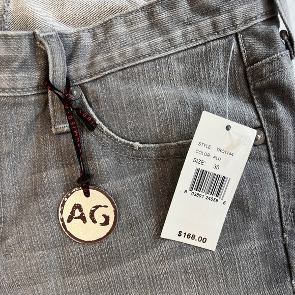 AG Adriano Goldschmeid The Crop Women’s Gray Jeans NWT 21" Inseam Size 30 - Picture 3 of 15